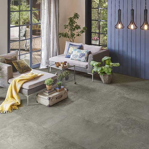 Concrete-Look Porcelain Floor Tile