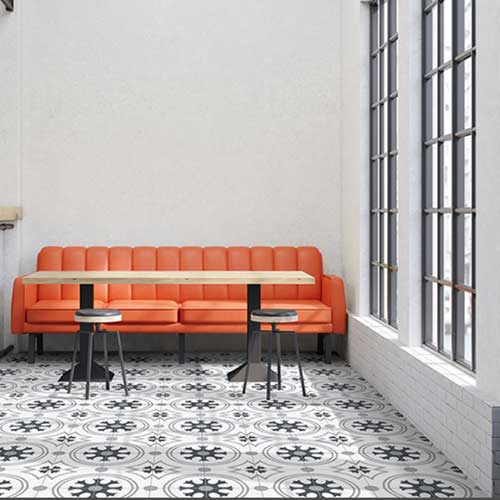 Pattern-Look Porcelain Floor Tile